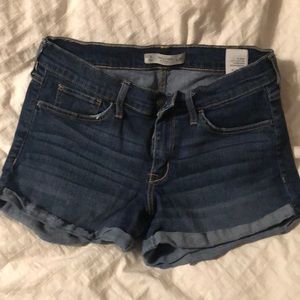 Darkish wash abercrombie shorts size 8